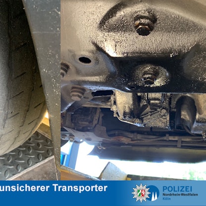 LKW aus dem Verkehr gezogen