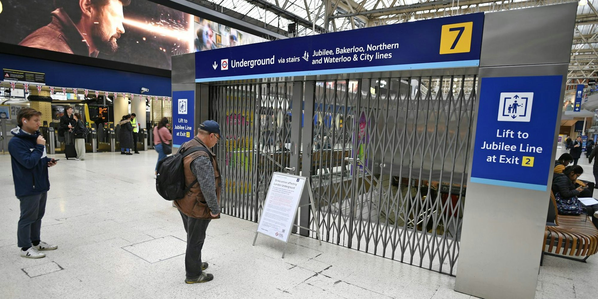 Bahnhof London Streik