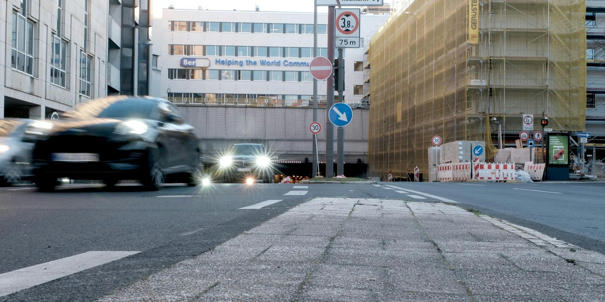 Nord-Süd-Fahrt Sperrung