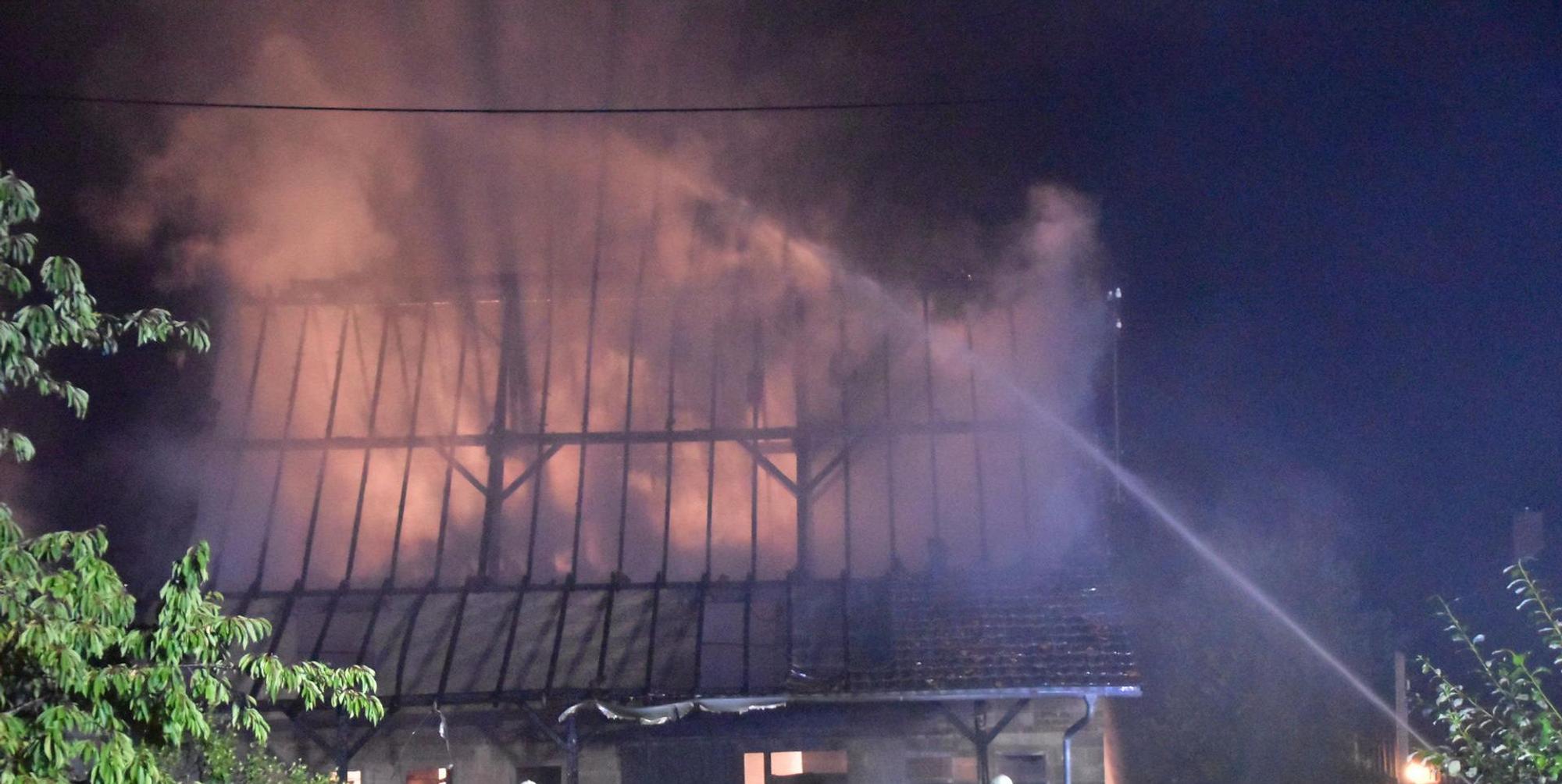 Scheune in hennef Brand
