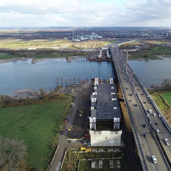 Luftbilder Rheinbrücke Leverkusen2