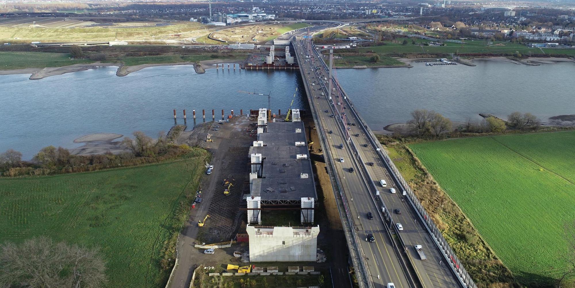 Luftbilder Rheinbrücke Leverkusen2