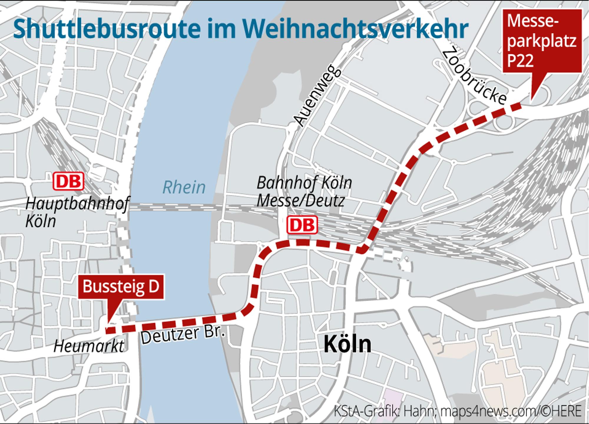 Shuttlebus-Weihnachtsverkehr