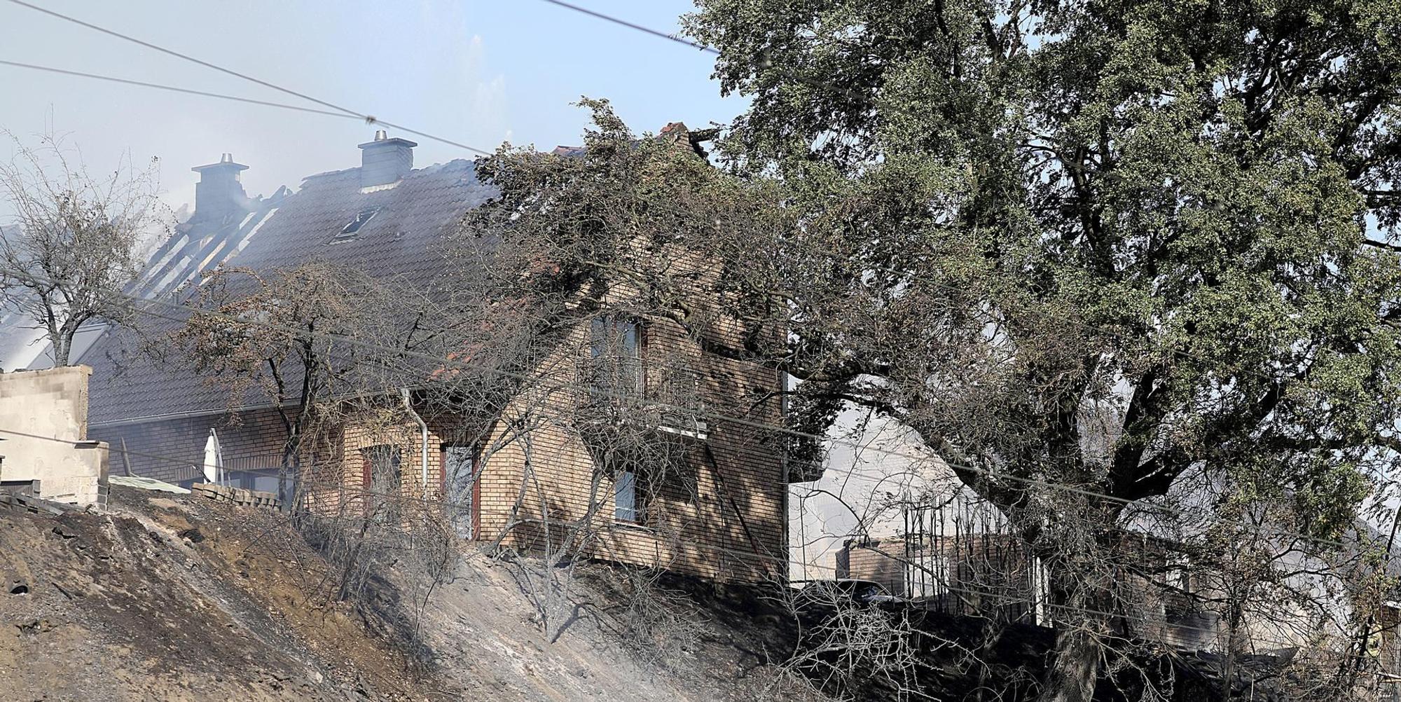 Böschungsbrand in Siegburg griff auf Wohnsiedlung über
