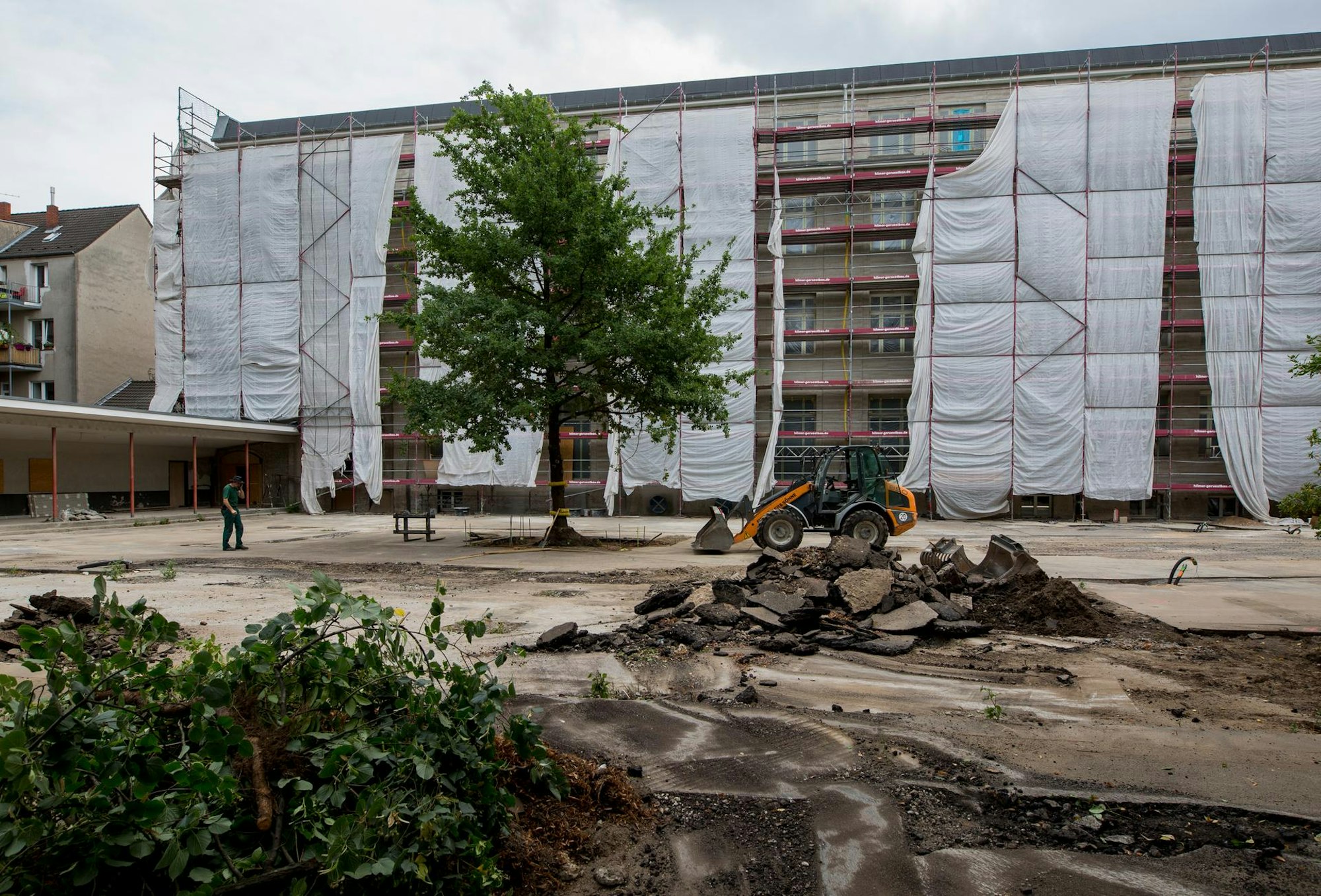 Heliosschule im Bau