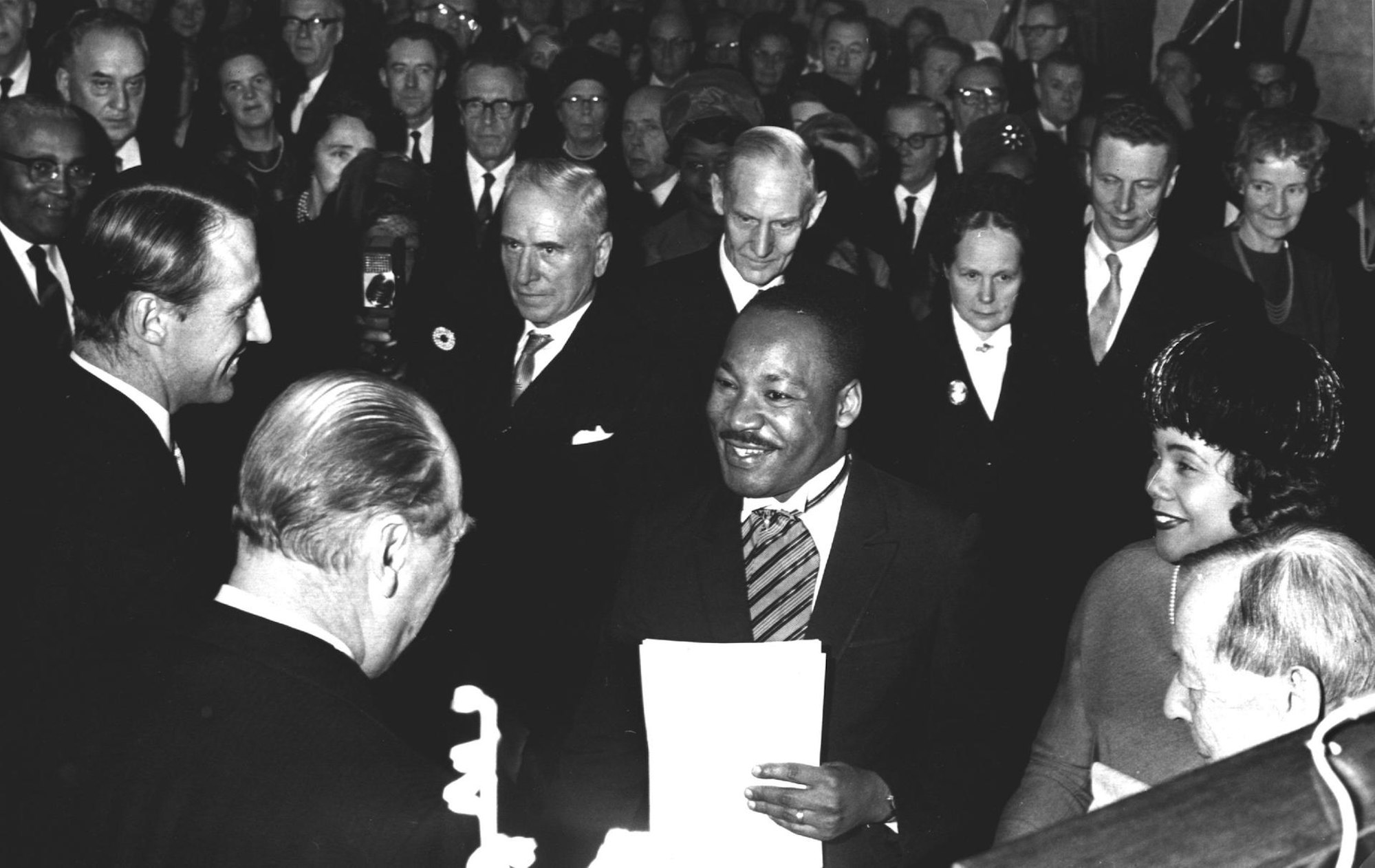 MLK bei der Verleihung des Friedensnobelpreis