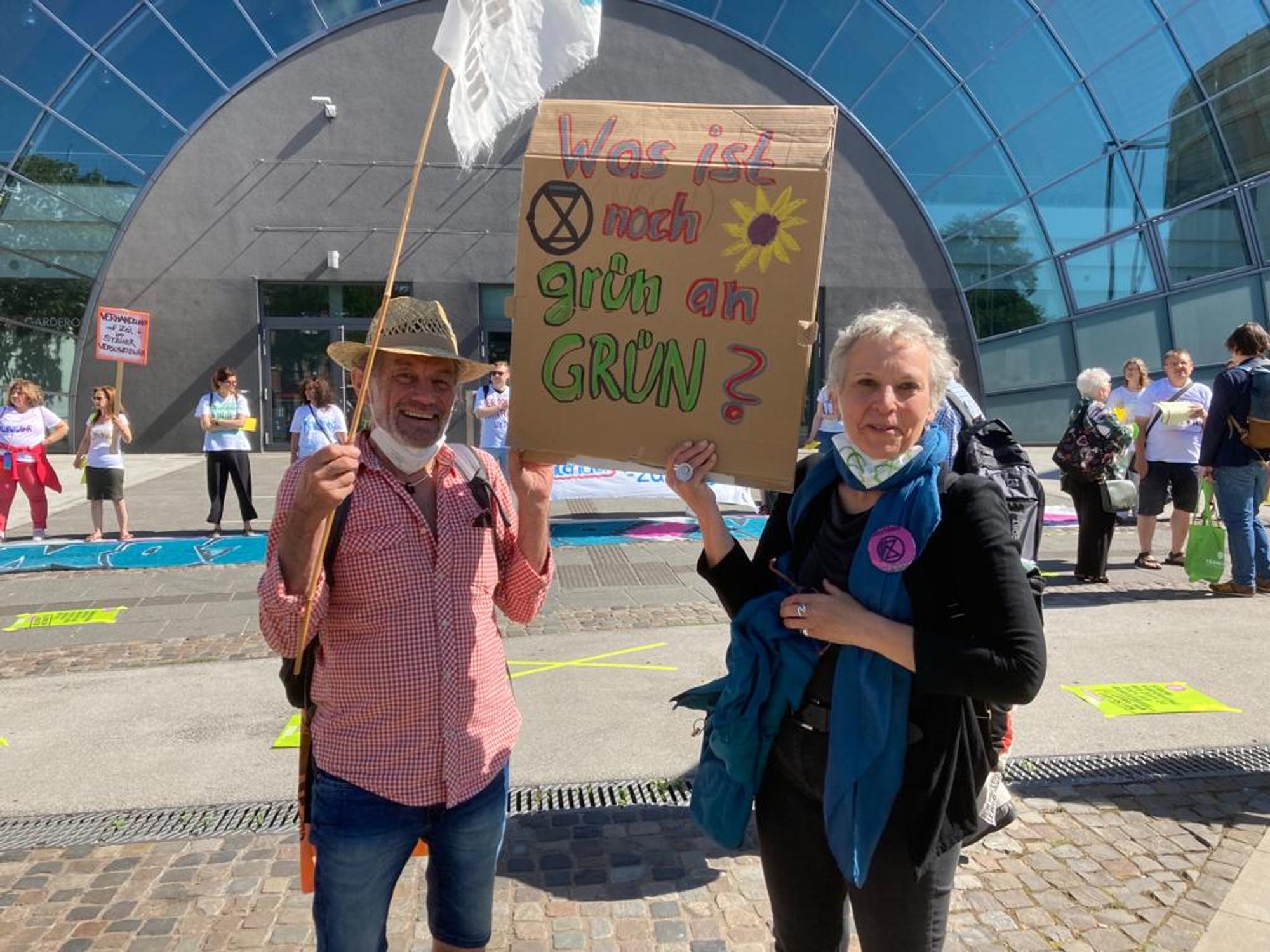 Grüne Parteitag Protest Voogt 3