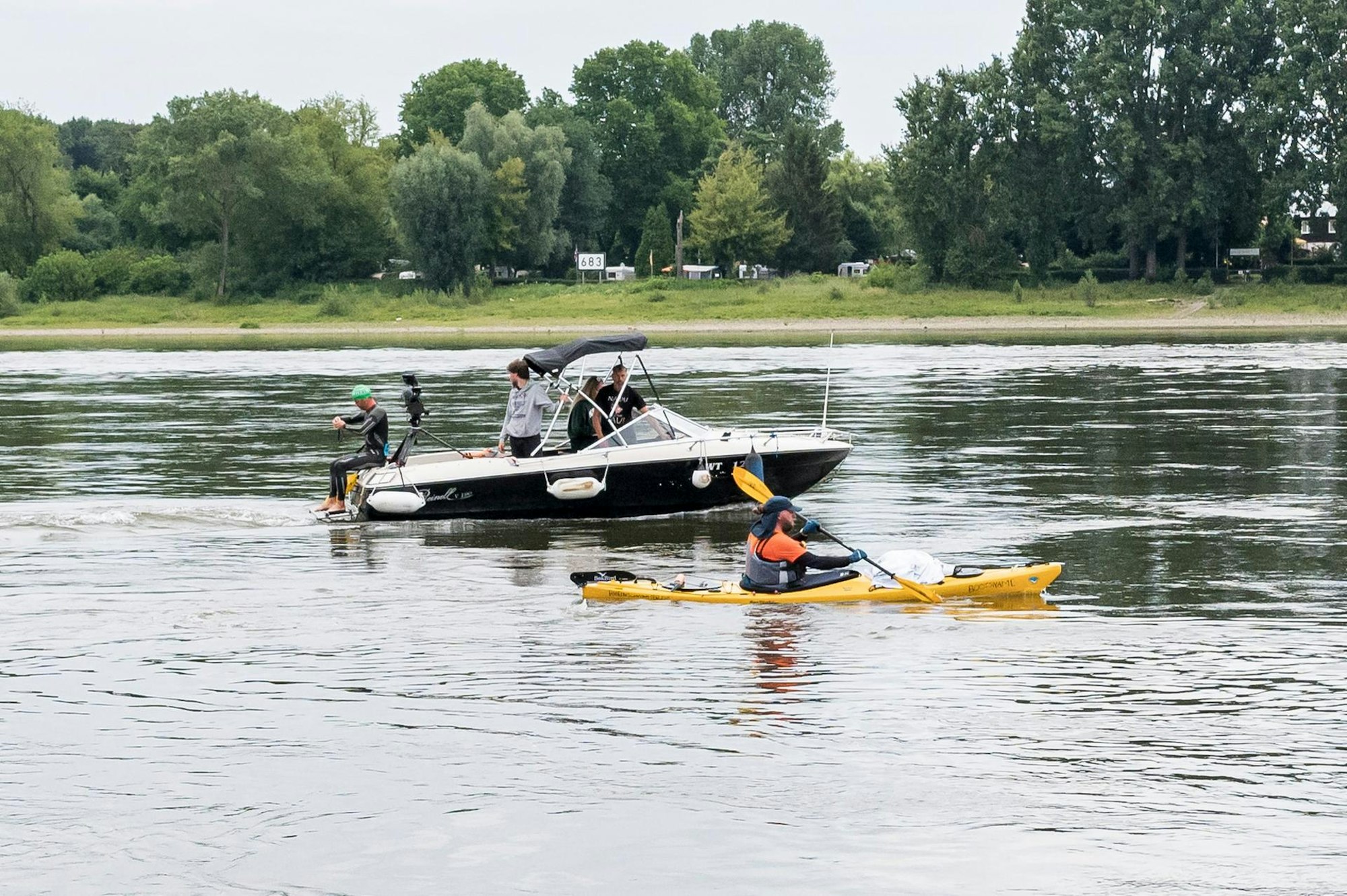 Schwimmer ausfahrt