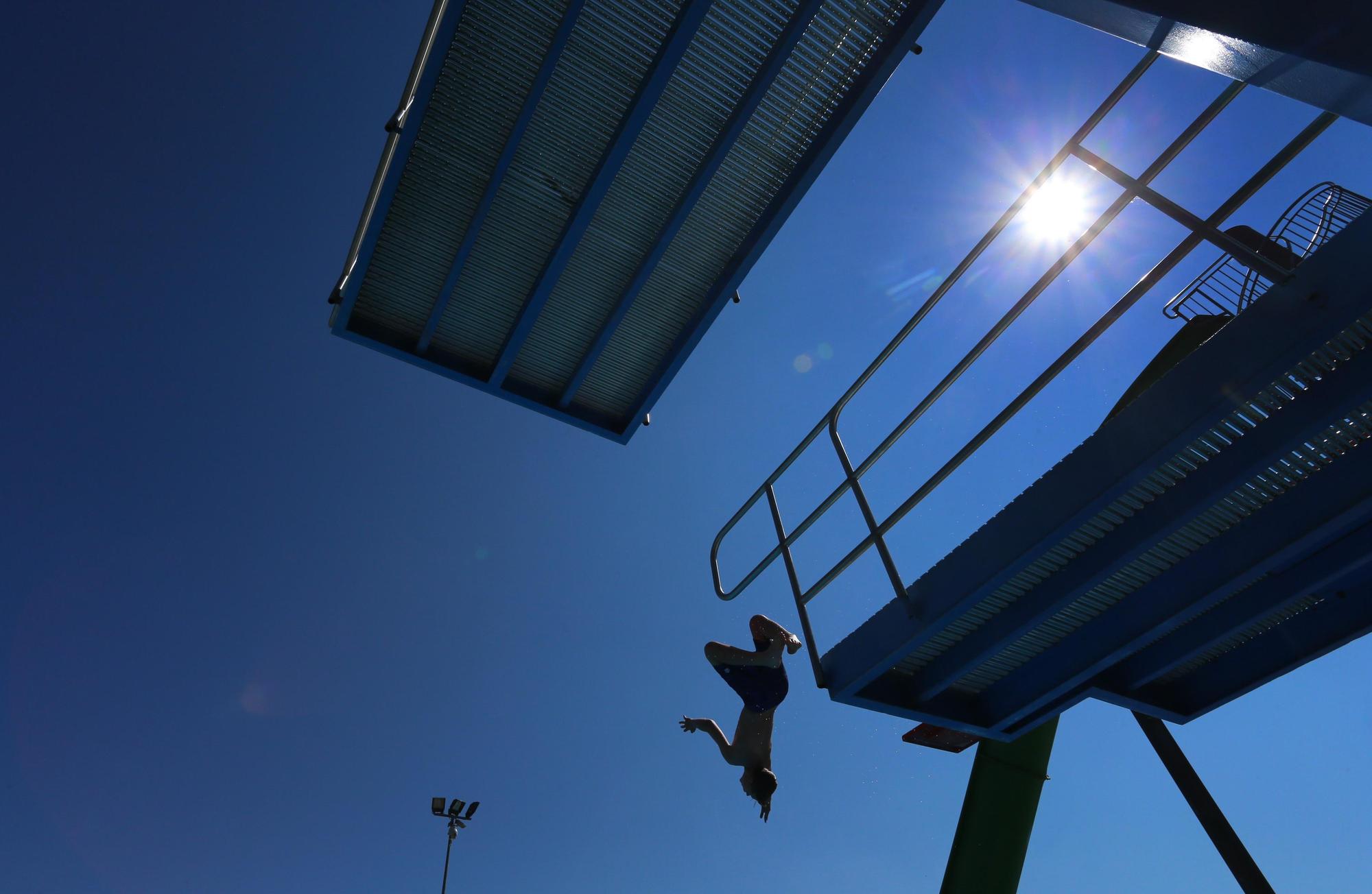 Freibad Sprungbrett