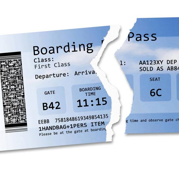 Zerrissenes Flugticket dpa
