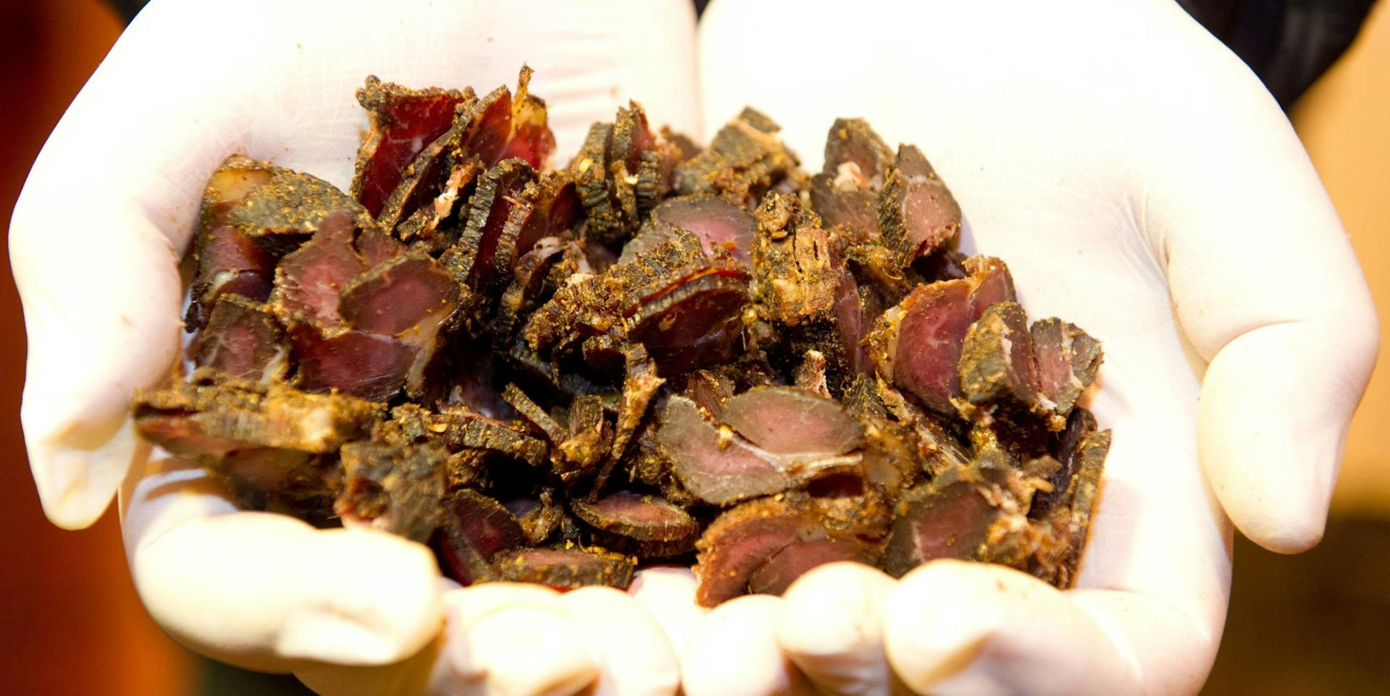 biltong aus rindfleisch afrika
