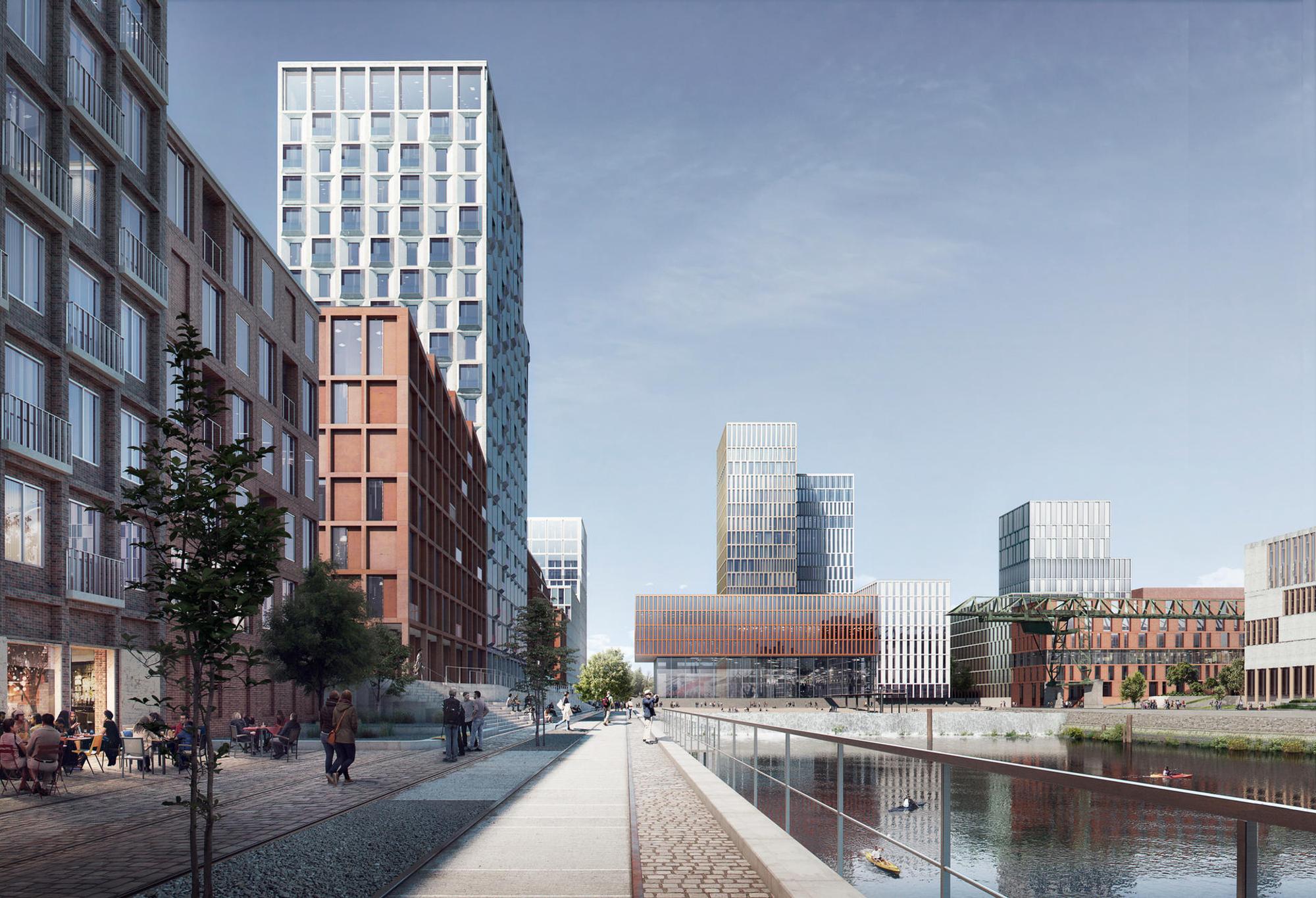 Deutzer Hafen Visualisierung Cobe Köln Neubau