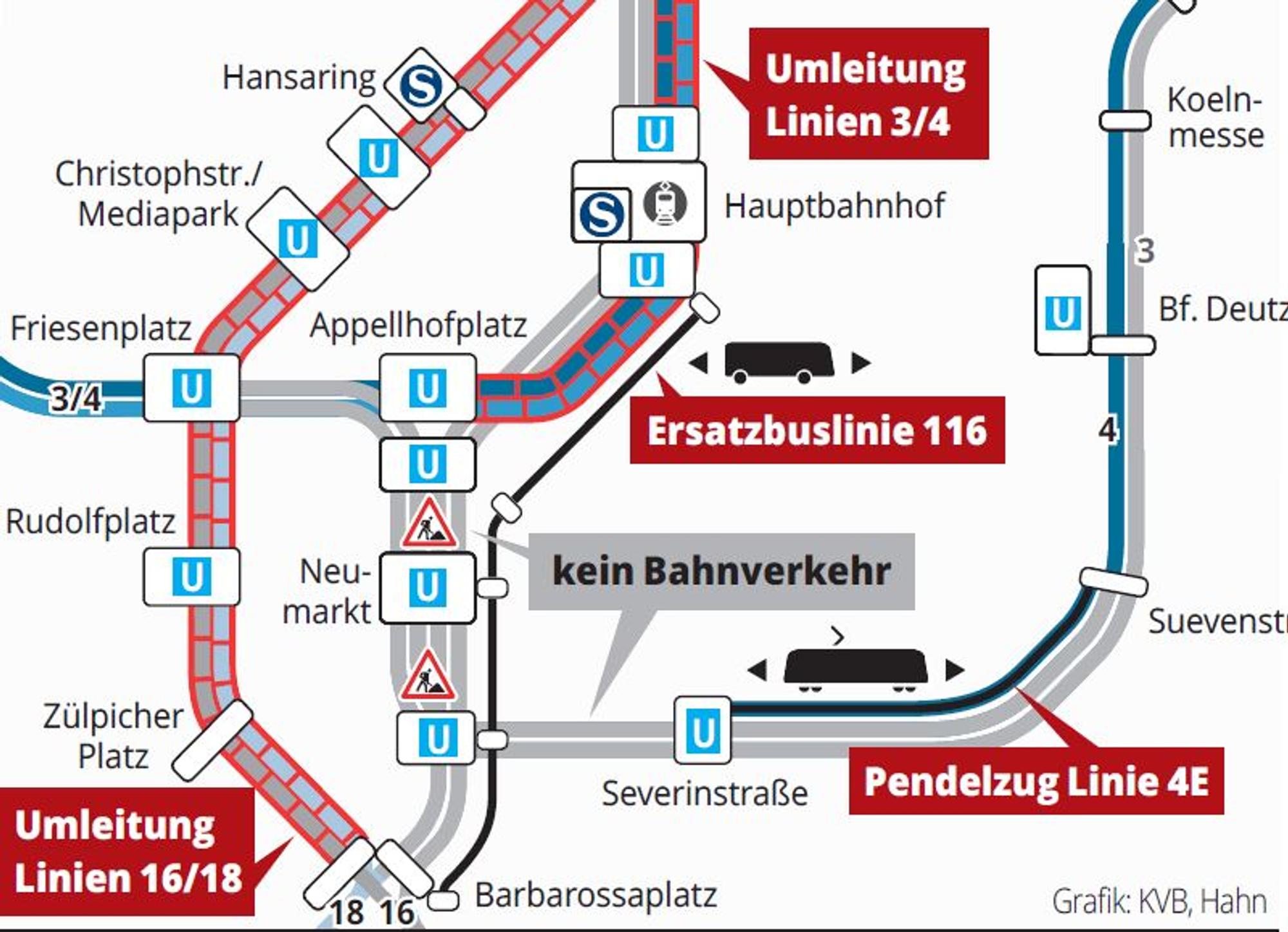 Grafik Bahn und Baustellen