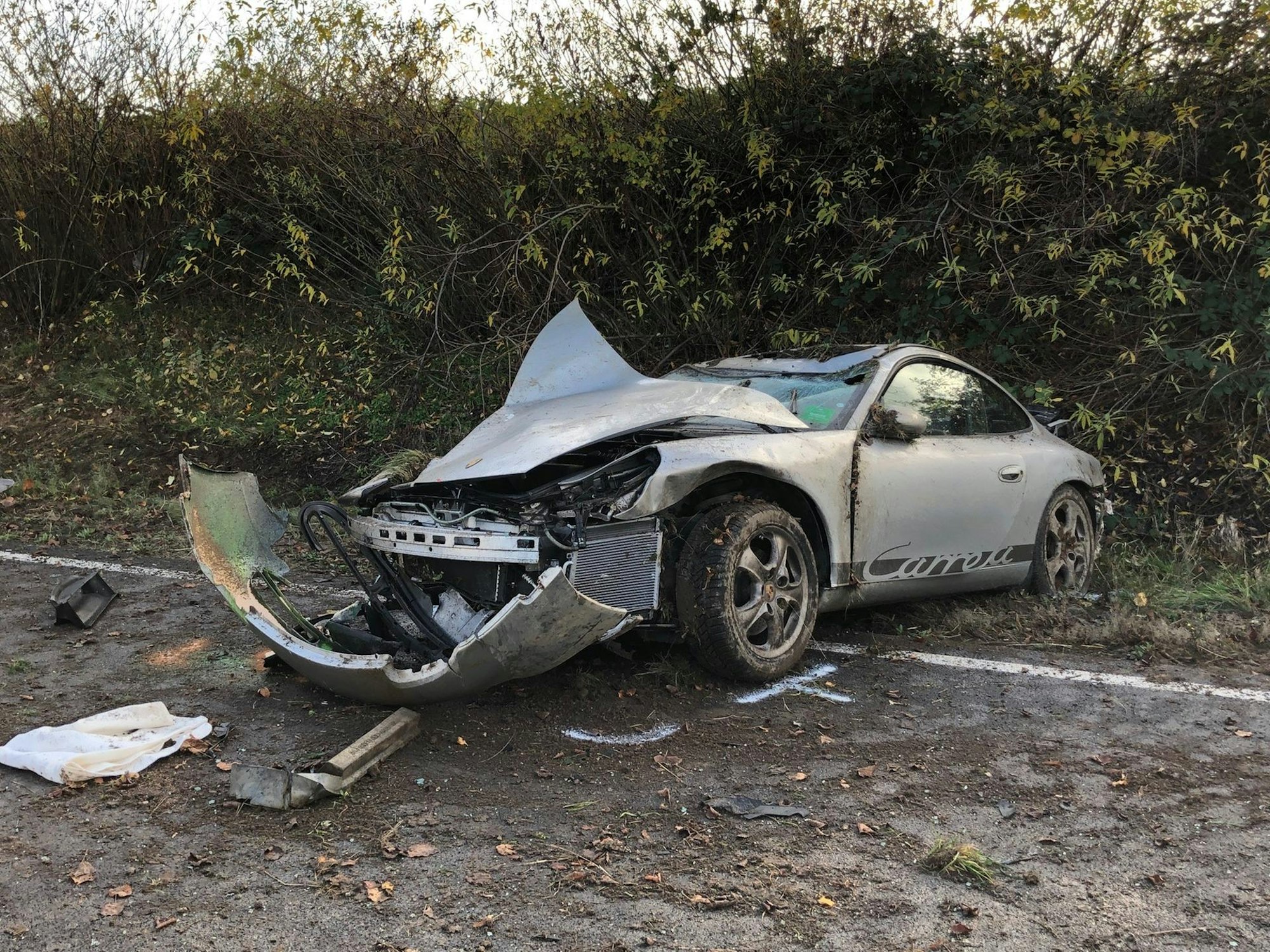 unfall audi porsche 2