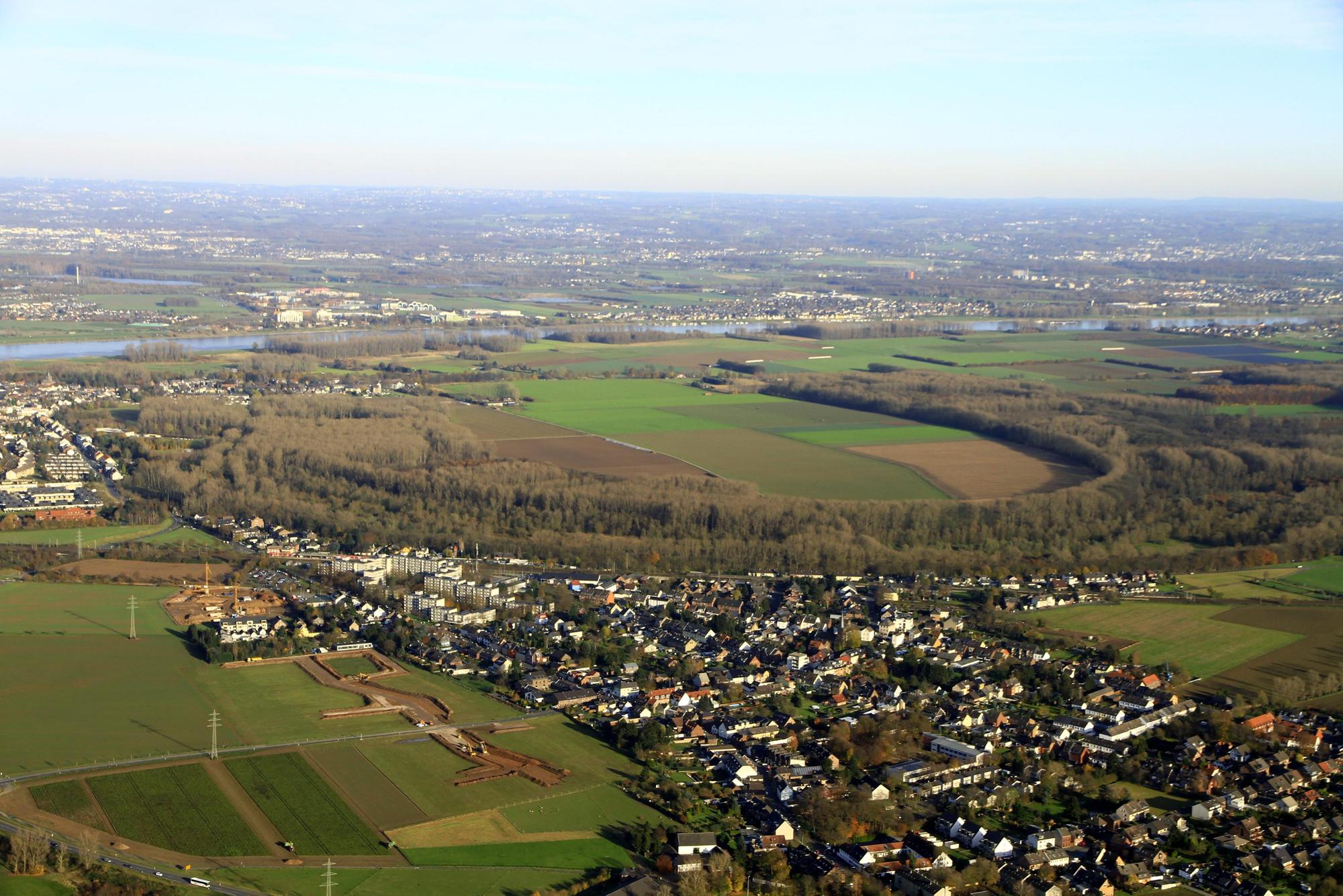 hochwasser luftbild