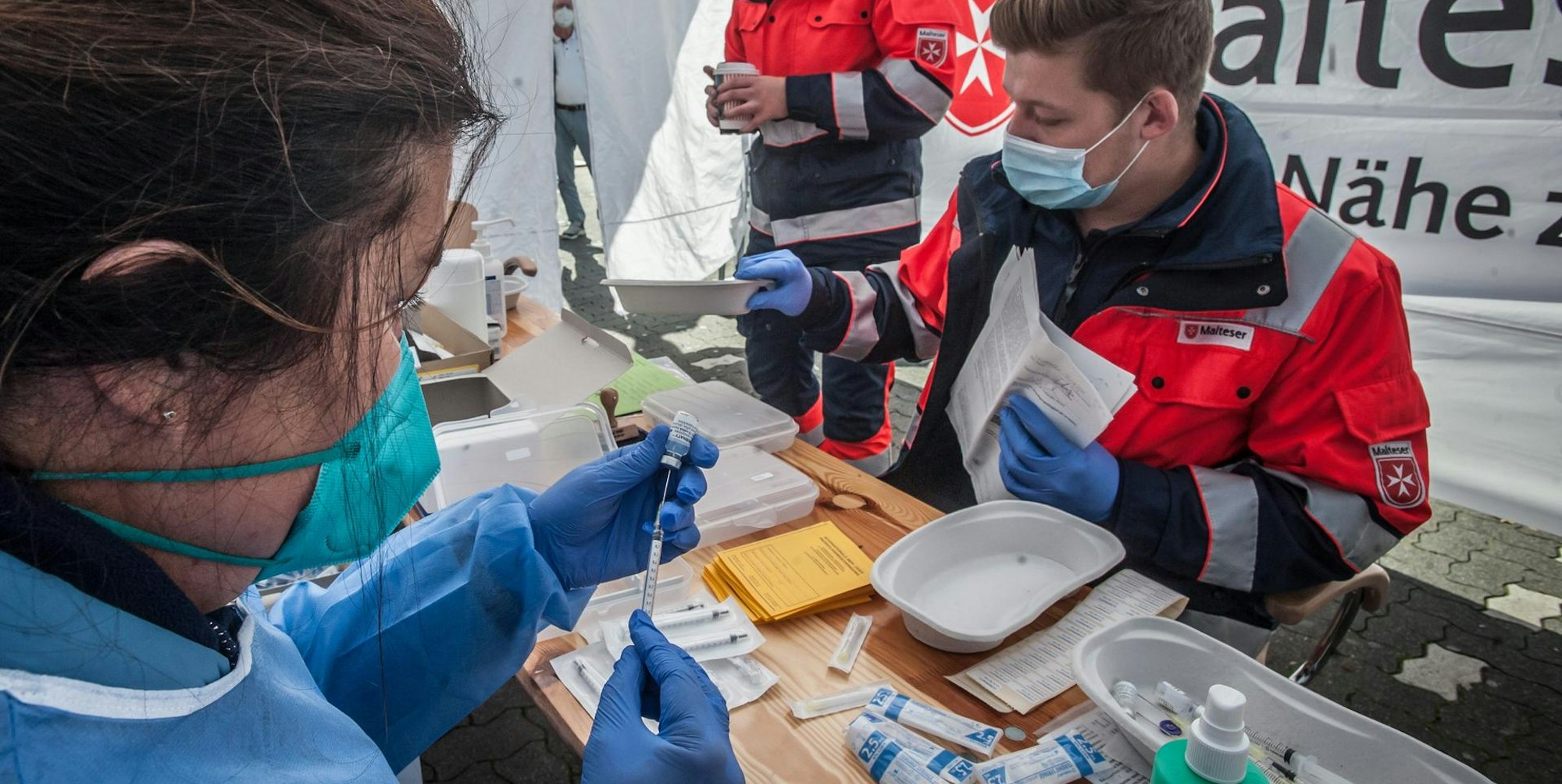 Impfung in Leverkusen