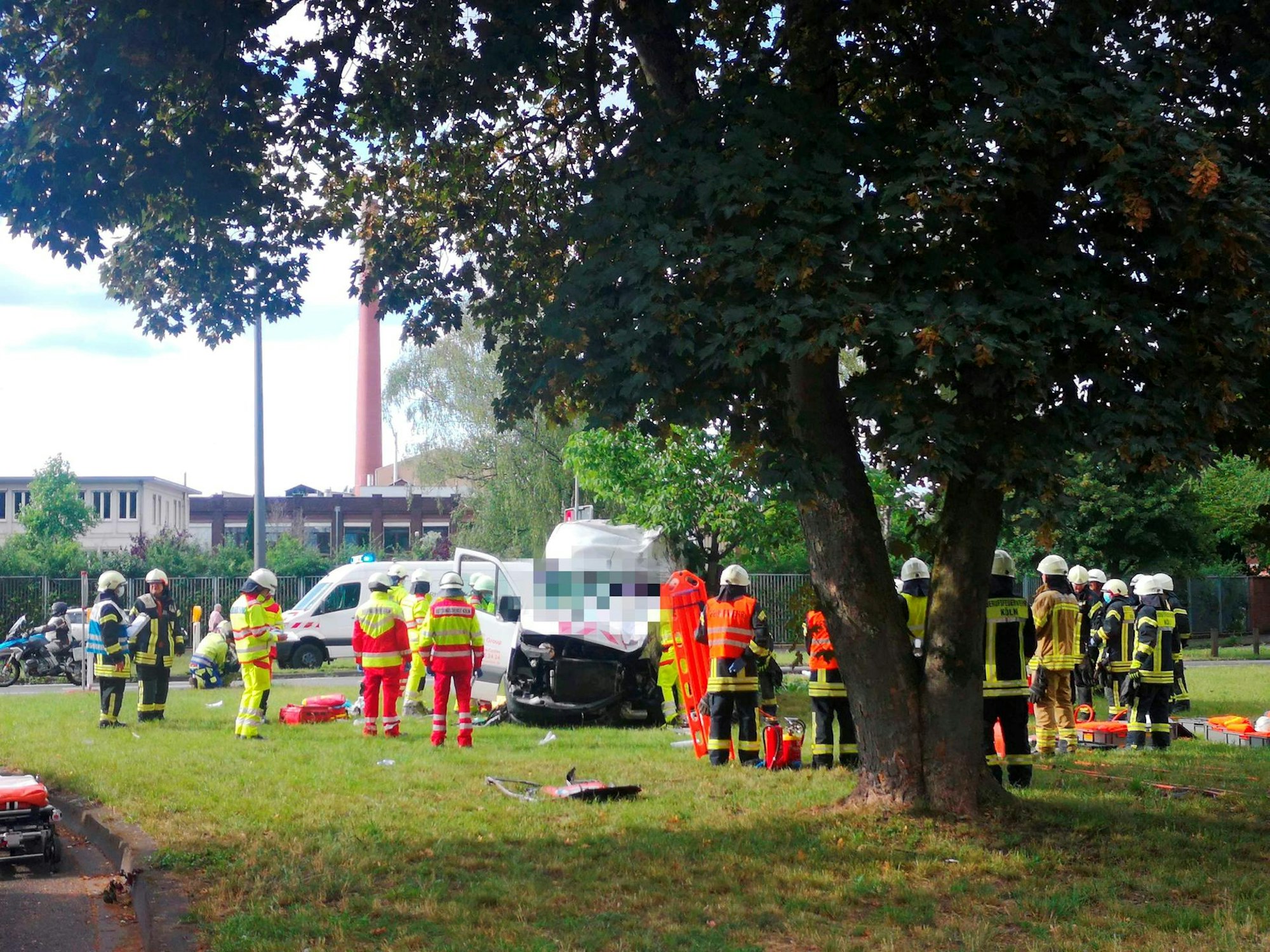 Unfall Mülheim gepixelt