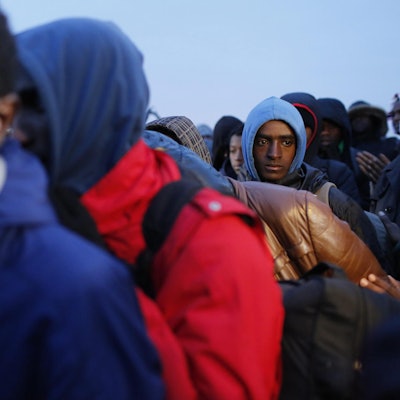 Evakuierungscamp Dschungel in Calais_dpa