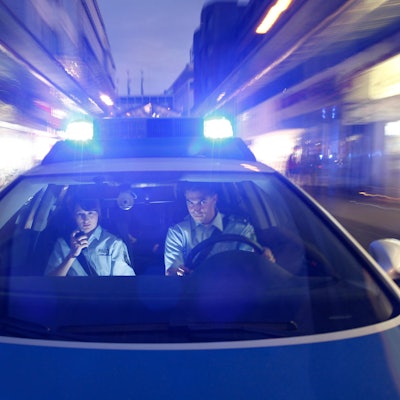 Polizei Einsatz nachts