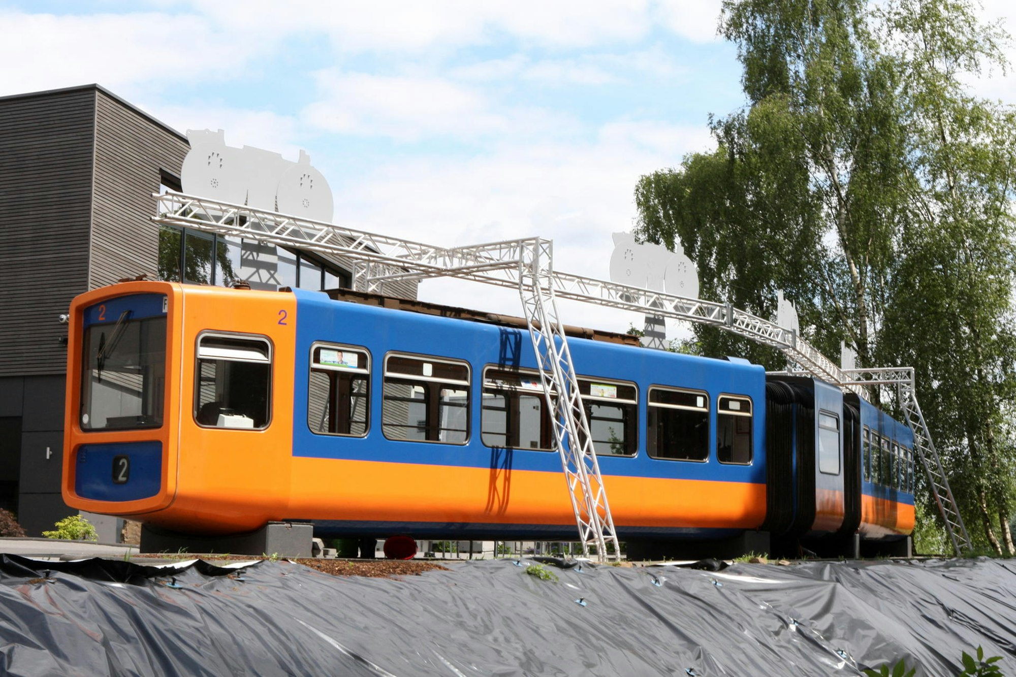 Schwebebahnwagen bei Klause