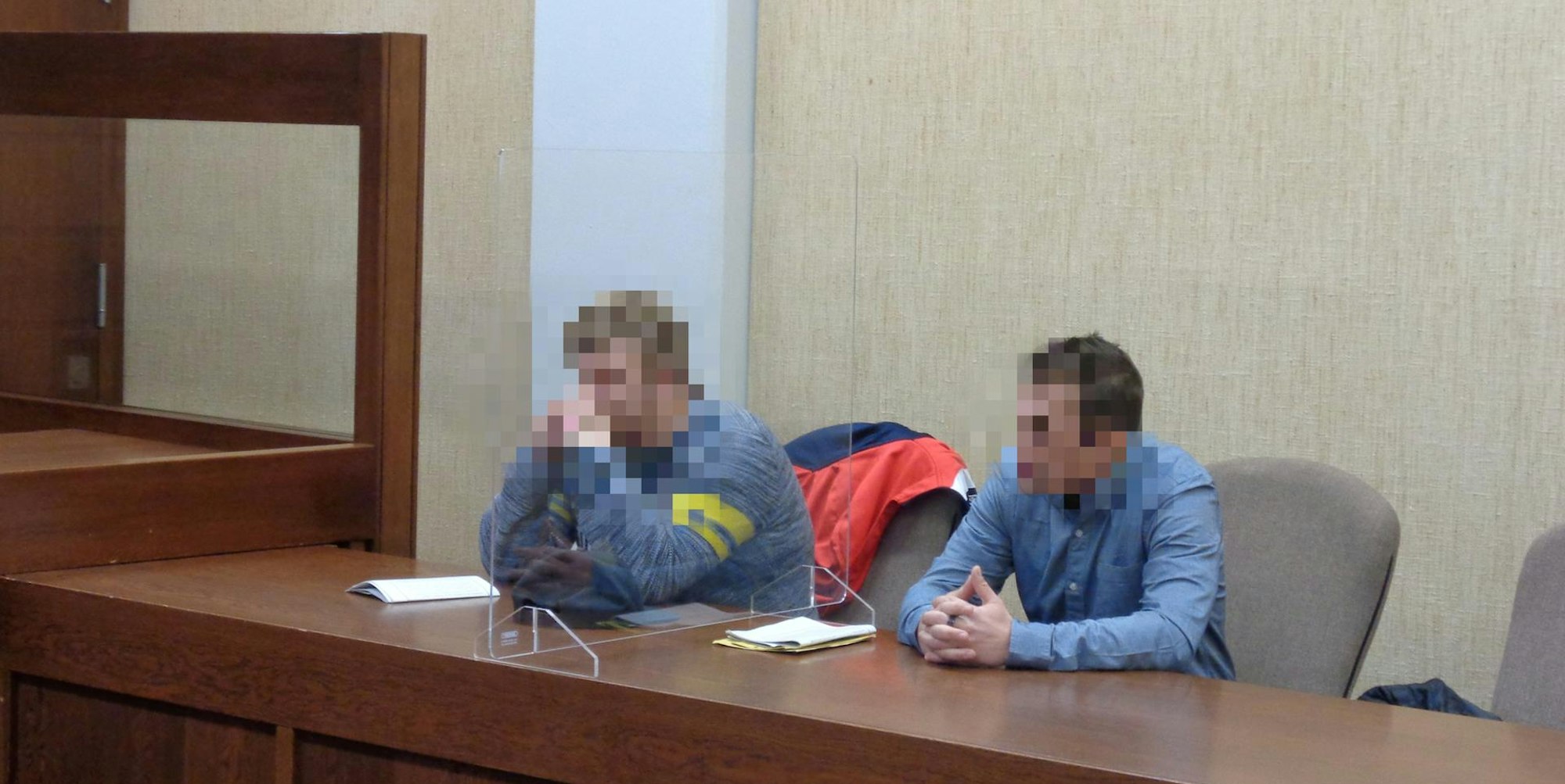 Angeklagte Prozess Schiri-Hetzjagd