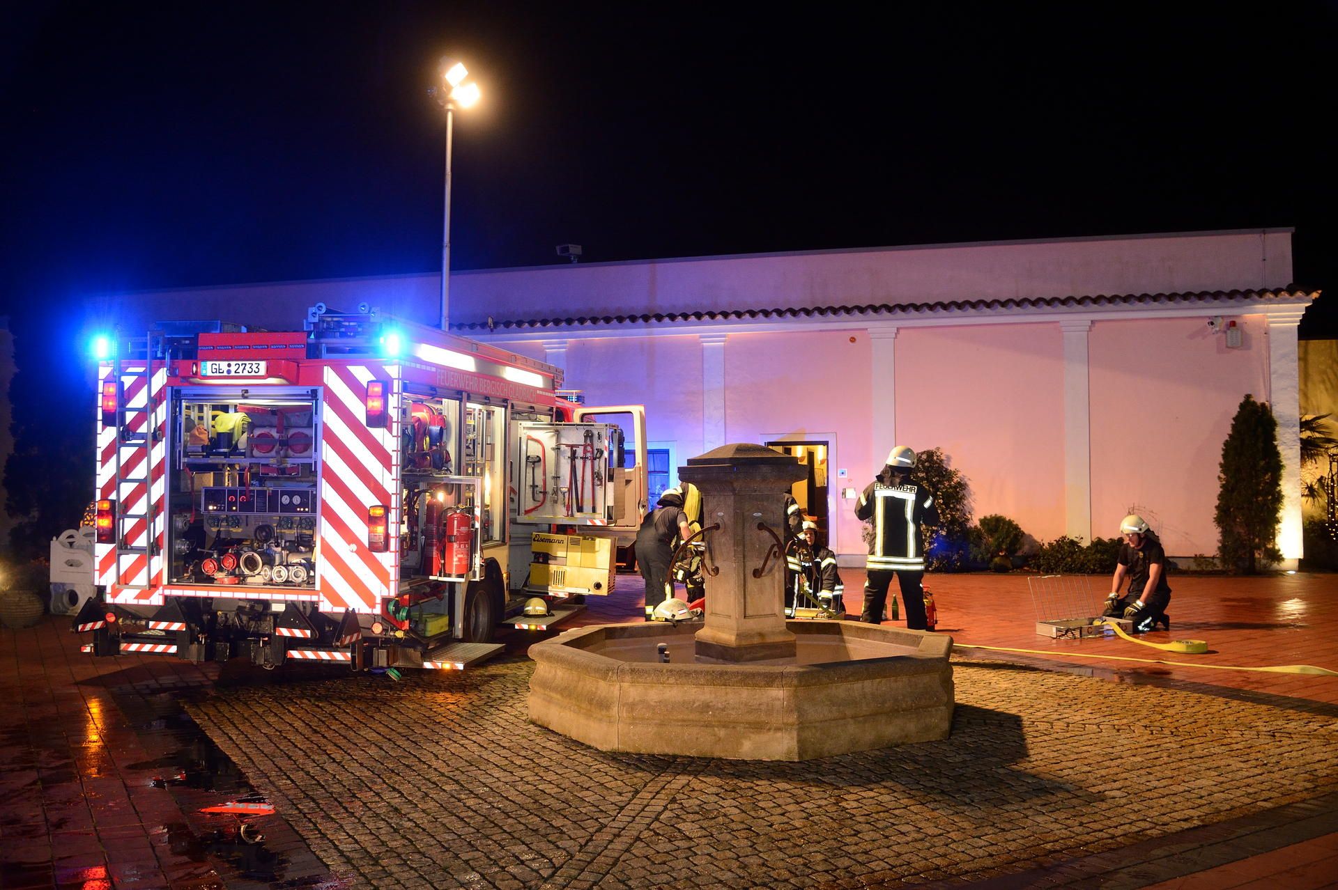 Brand im Mediterana