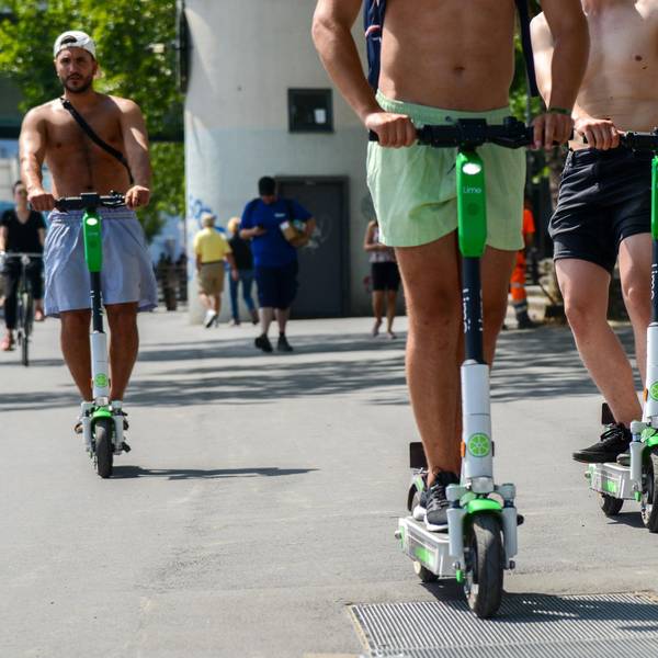 E-Scooter nackt