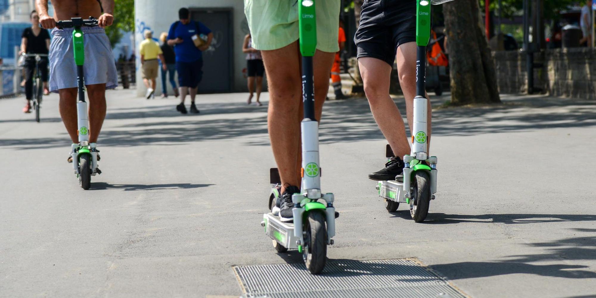 E-Scooter nackt