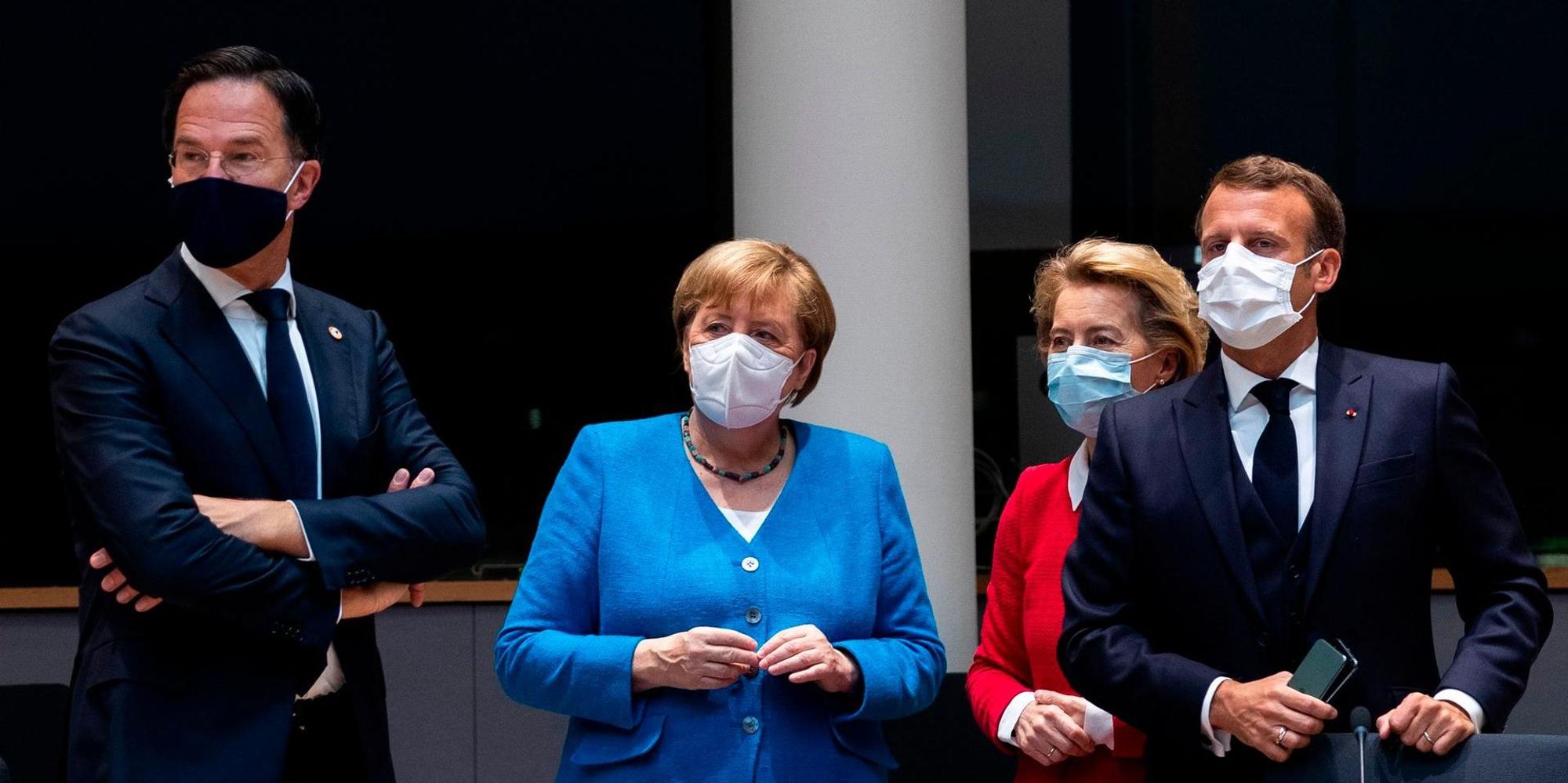Merkel Macron afp