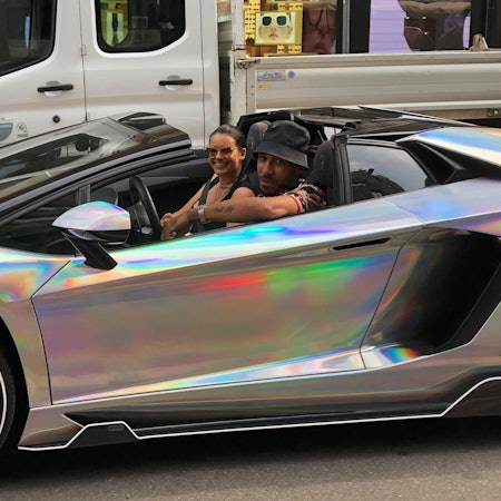 Aubameyang in Luxusauto