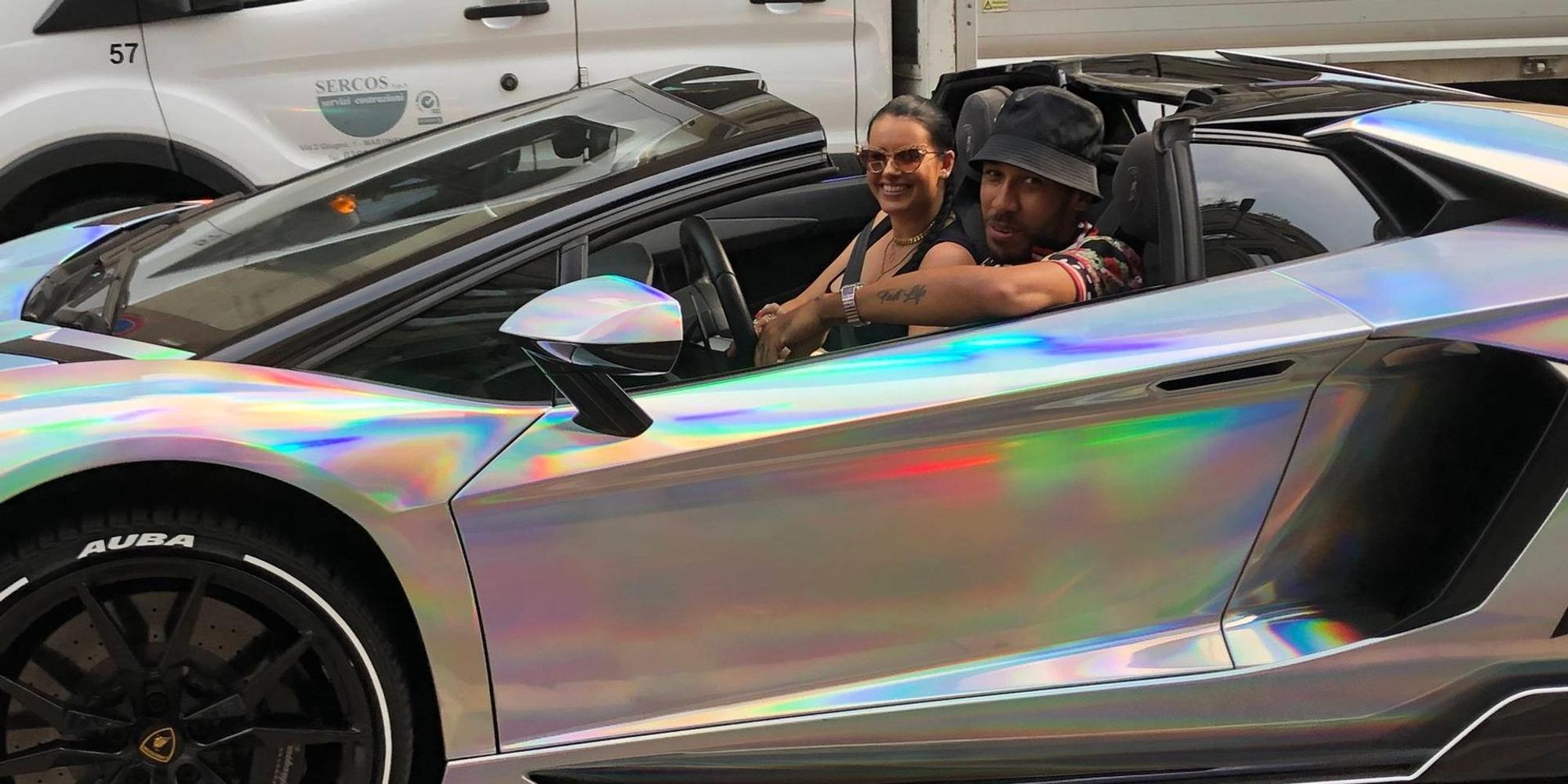 Aubameyang in Luxusauto