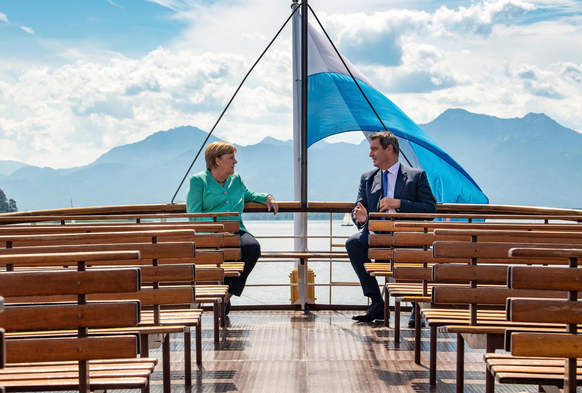 Merkel und Söder Treffen