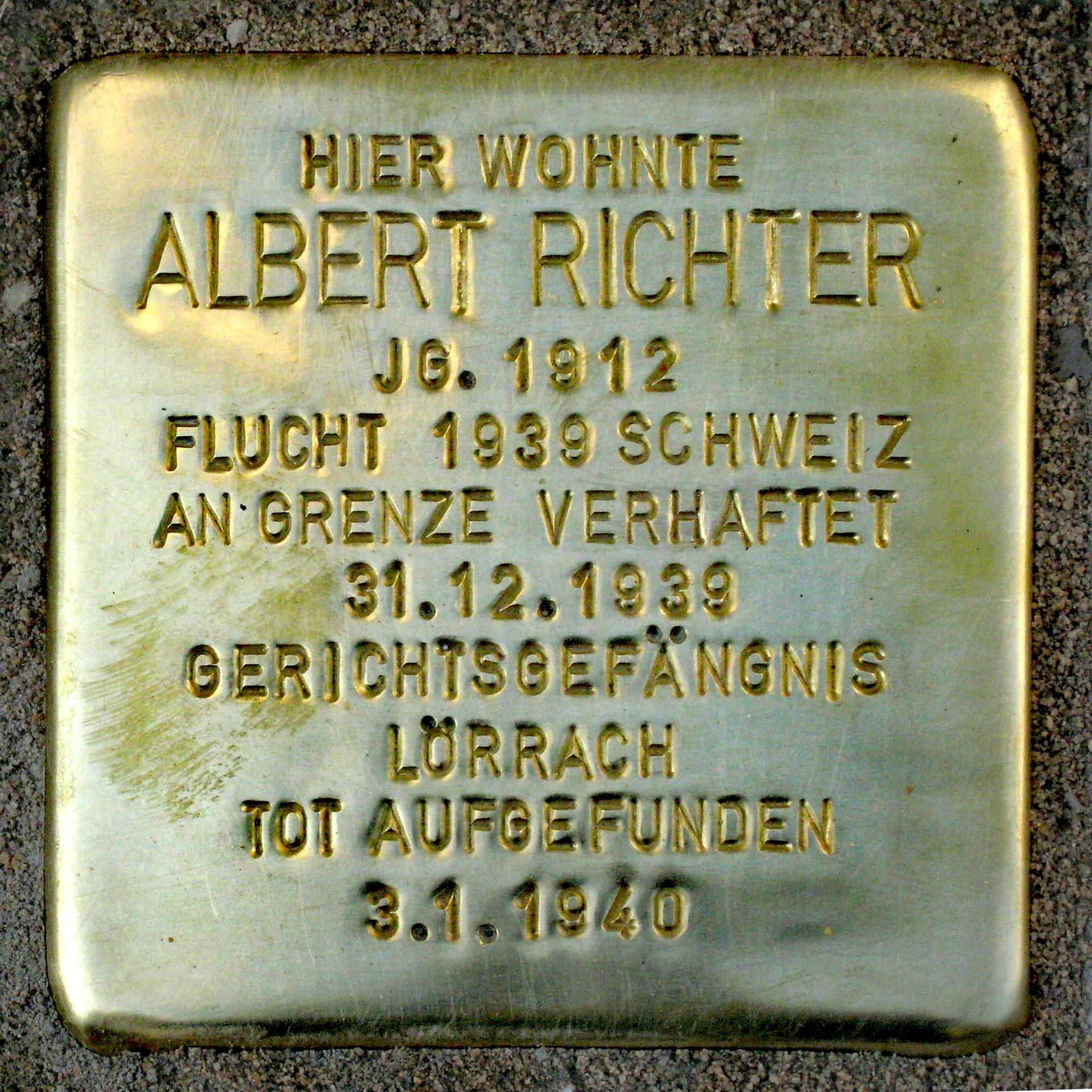 Stolperstein_Albert_Richter