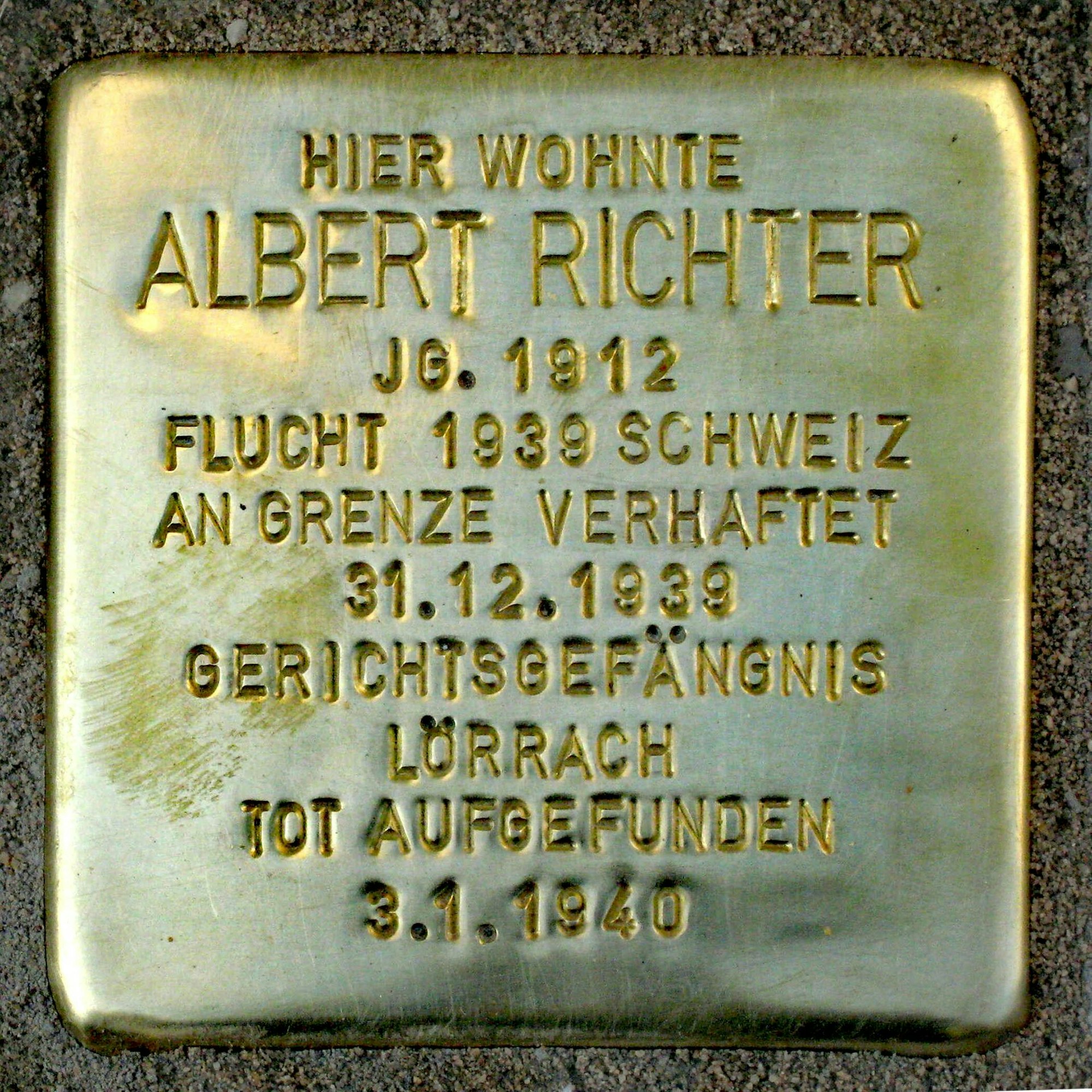 Stolperstein_Albert_Richter