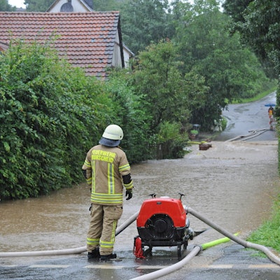 Flut in Burscheid Großhamberg