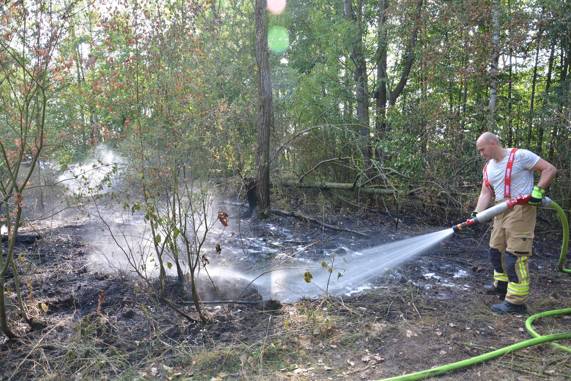 Strohballen Brand 2