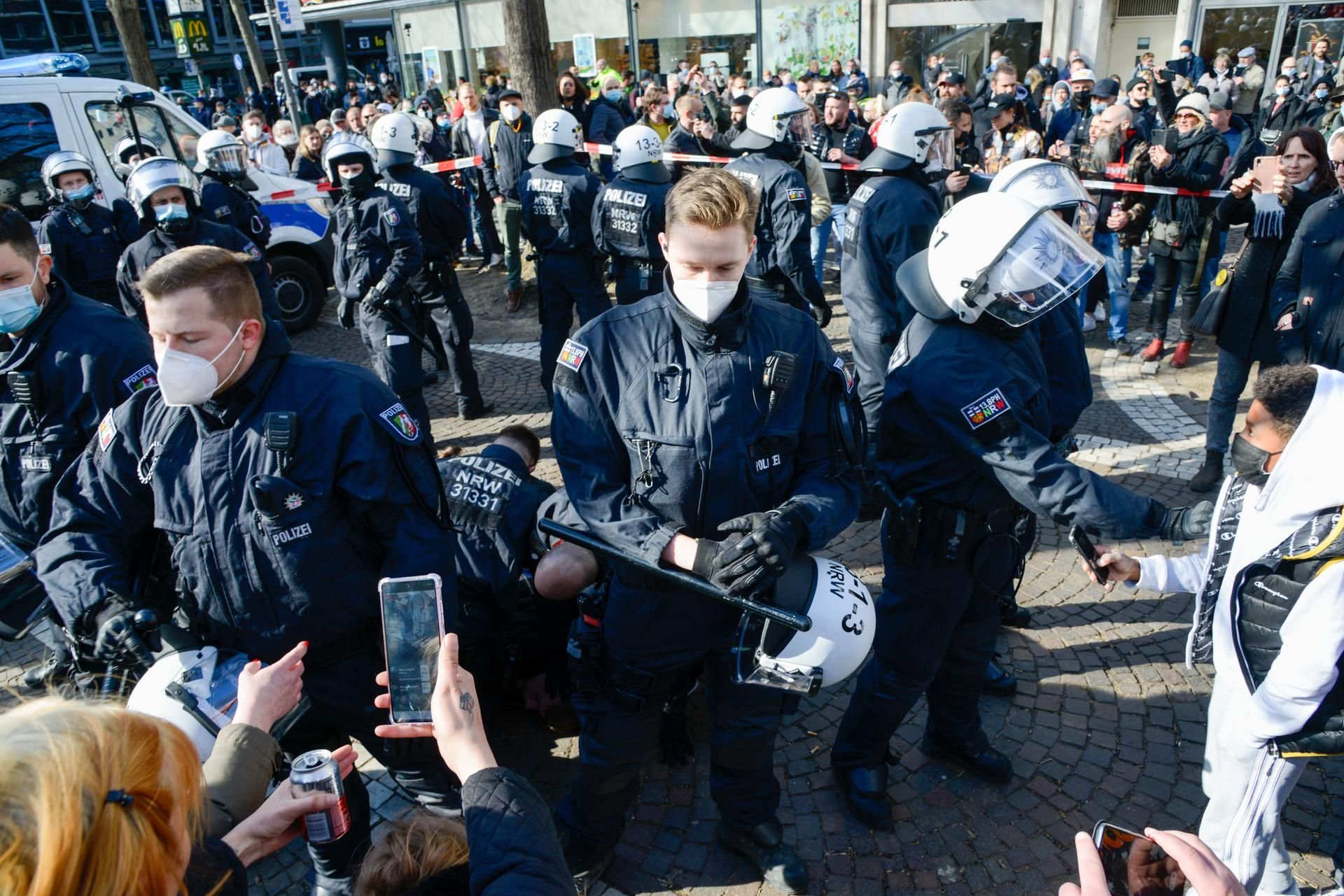 Polizisten Demo Köln