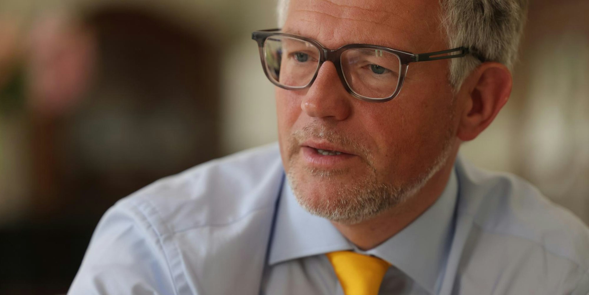 Melnyk gelbe Krawatte