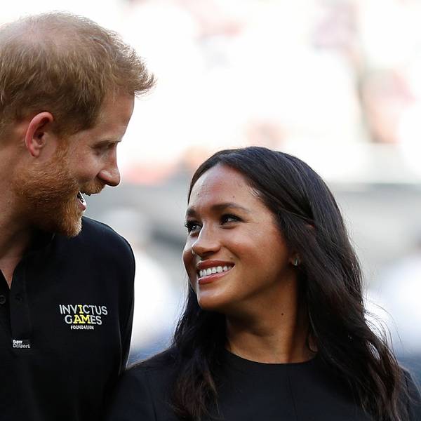 Meghan Markle und Prinz Harry bei einem Termin.