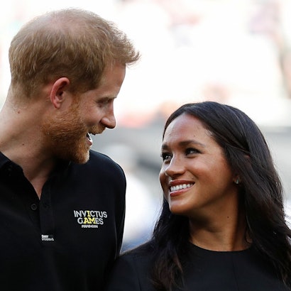 Meghan Markle und Prinz Harry bei einem Termin.