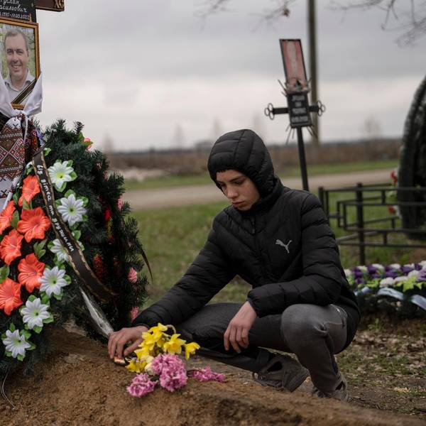 Trauer Friedhof Butscha 210422
