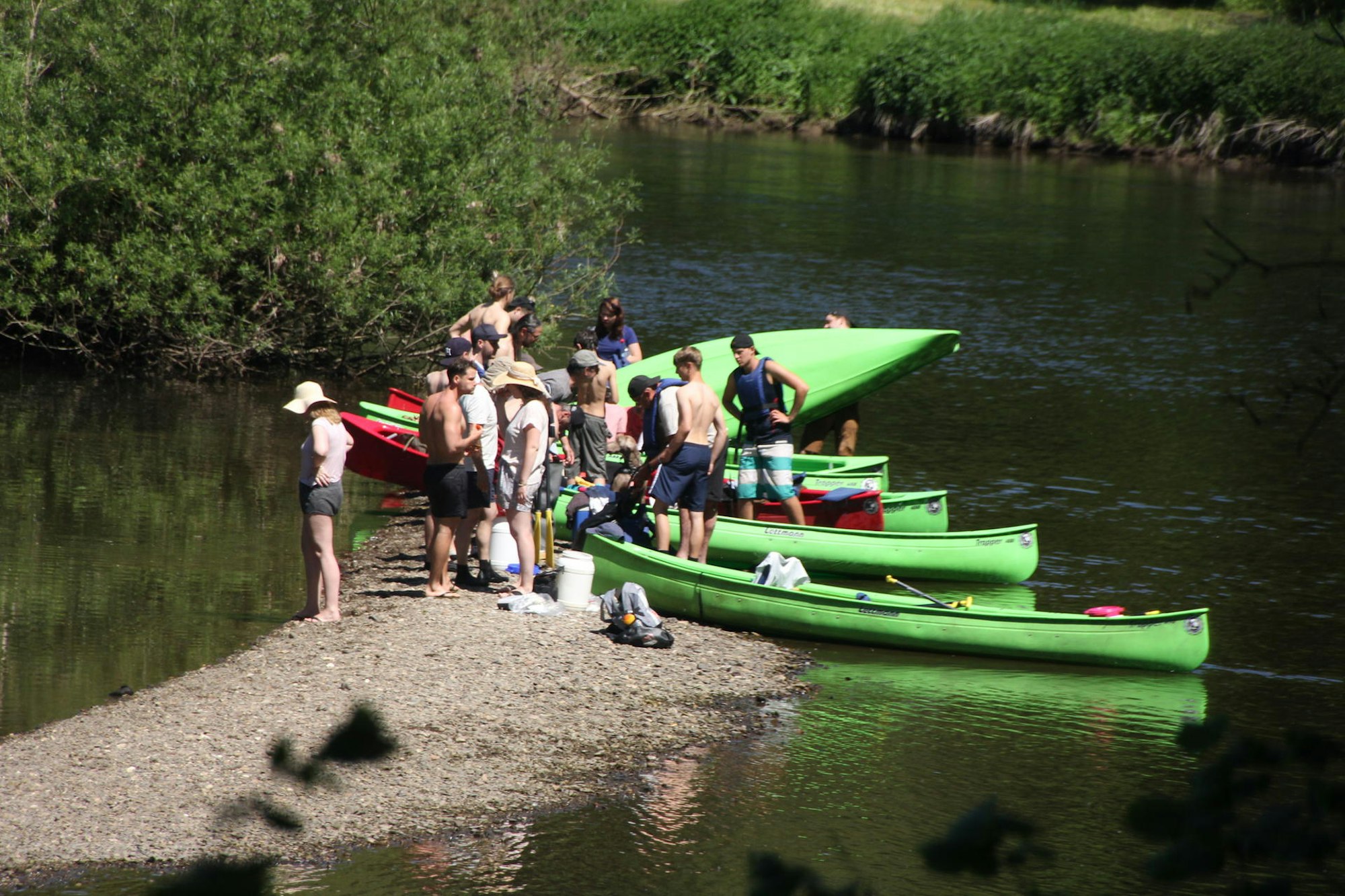 Kanu an Sieg Rohrmoser