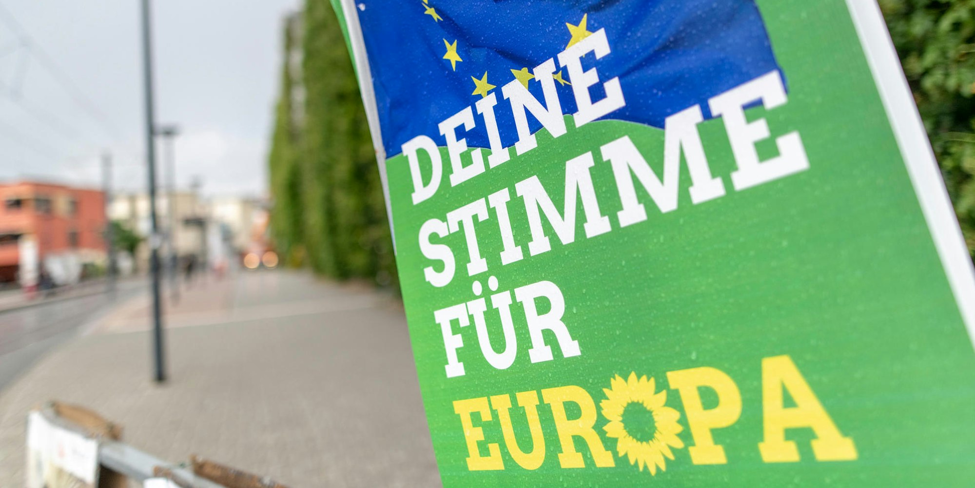 Wahlplakat der Grünen zur Europawahl dpa