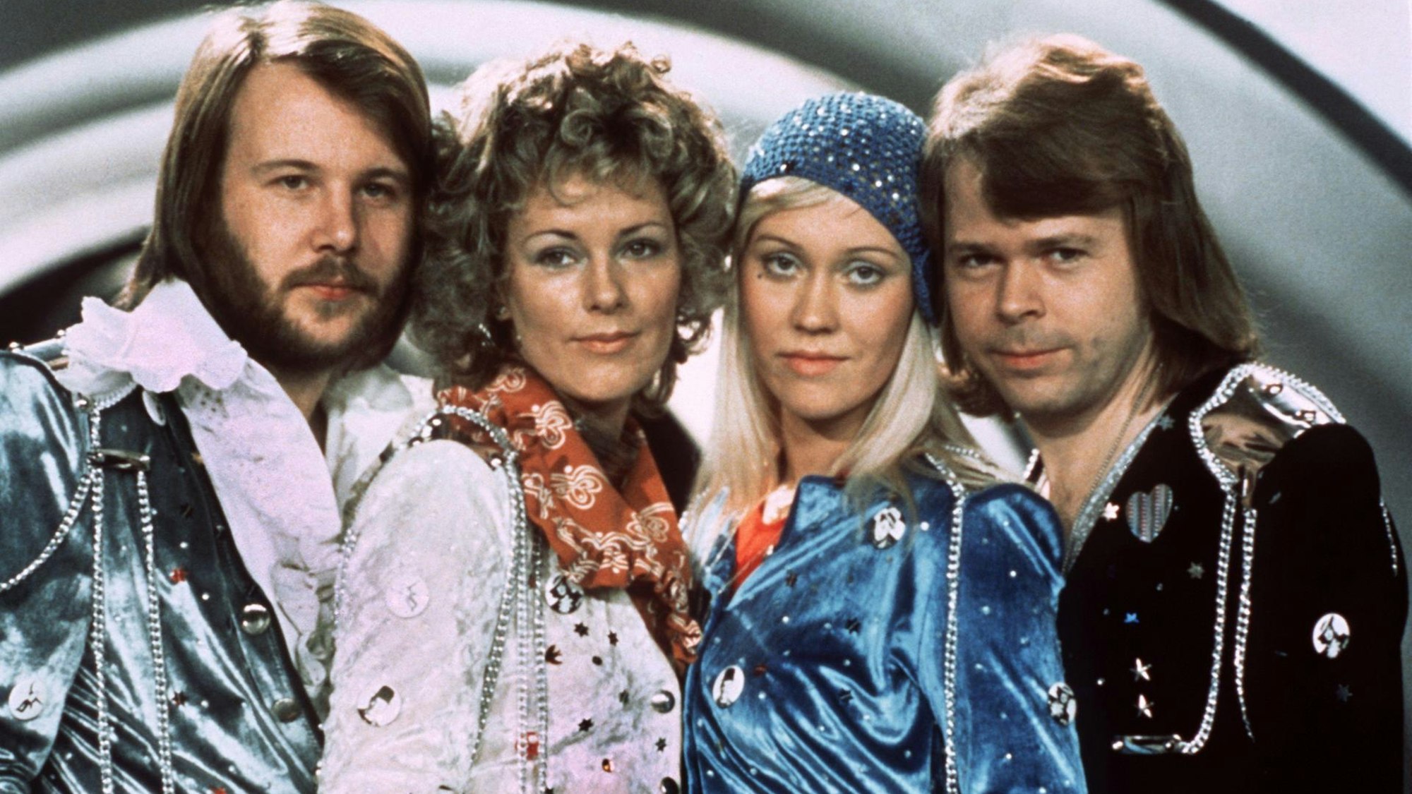 ABBA 1974, als sie mit „Waterloo“ den Eurovision Song Contest gewannen.