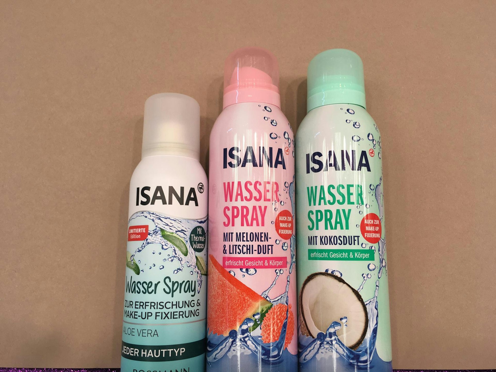 Erfrischungswasser Test mit Duft