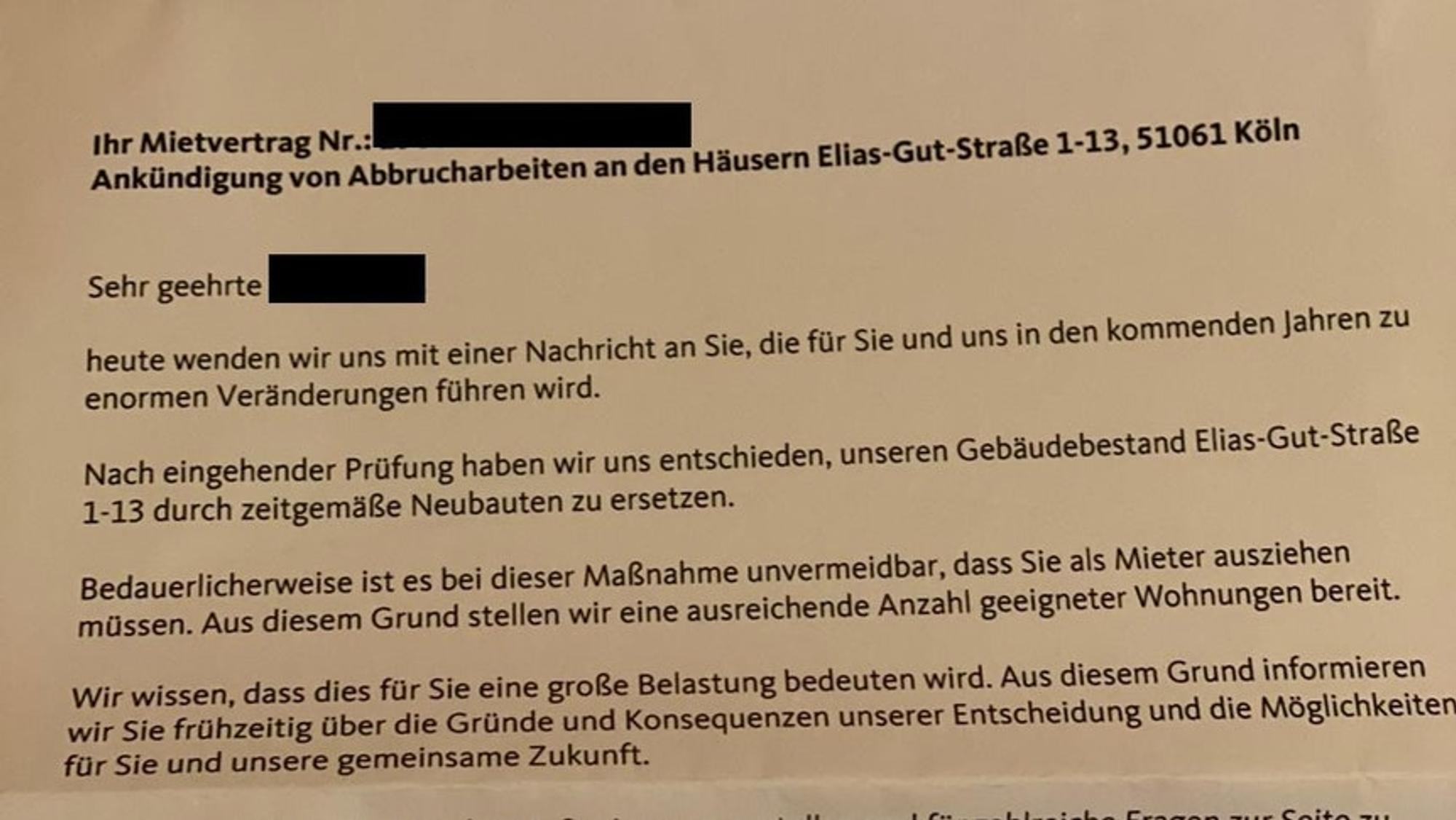 Gag Mieter Brief