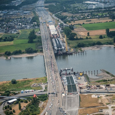 Rheinbrücke Leverkusen Luftbild