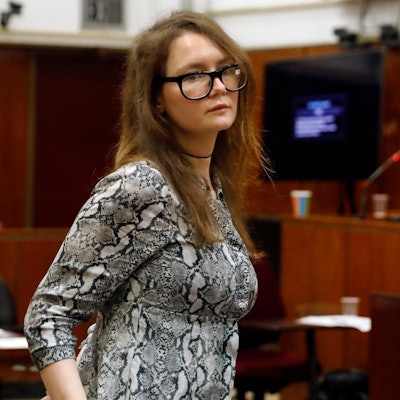 Anna Sorokin vor Gericht.