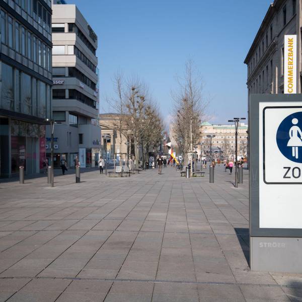 Leere City Stuttgart
