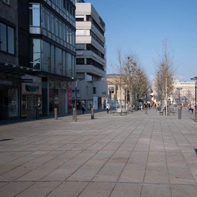 Leere City Stuttgart